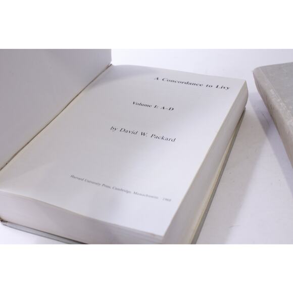 A Concordance to Livy, Volumes 1 and 3, A-D, K-P, Packard, 1968, Harvard - Picture 4 of 4
